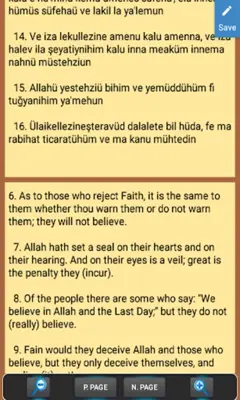 Quran and Meaning android App screenshot 2